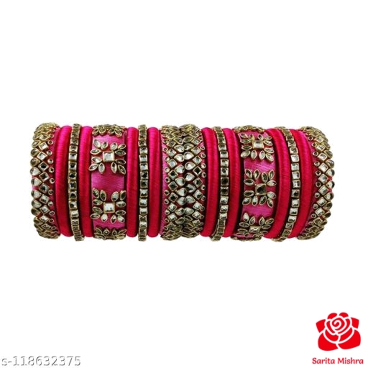 Post image Dulhan Best Silk thread bangles chooda And Woman Fashion Silk thread bangles set Best Quality Name: Dulhan Best Silk thread bangles chooda And Woman Fashion Silk thread bangles set Best Quality Base Metal: ThreadPlating: No PlatingStone Type: KundanSizing: Non-AdjustableType: Bangle SetNet Quantity (N): More Than 10Sizes:2.4, 2.6, 2.8Dulhan Best Silk thread bangles chooda And Woman Fashion Silk thread bangles set Best Quality And Best excellent Quality woman bangles Country of Origin: India
