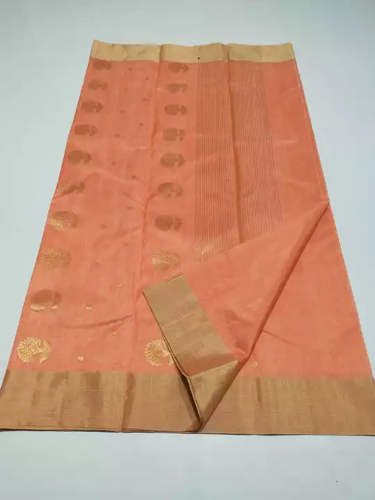 Chanderi handloom saree uploaded by Online seller on 8/11/2022