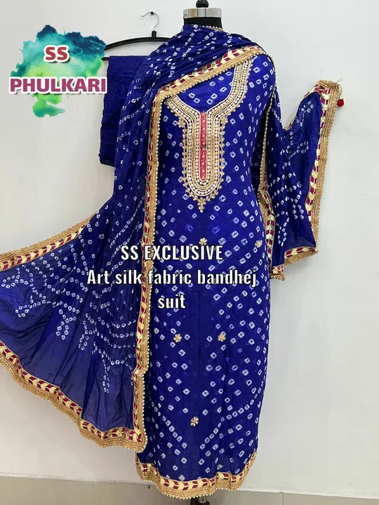 Phulkari suit uploaded by business on 8/11/2022