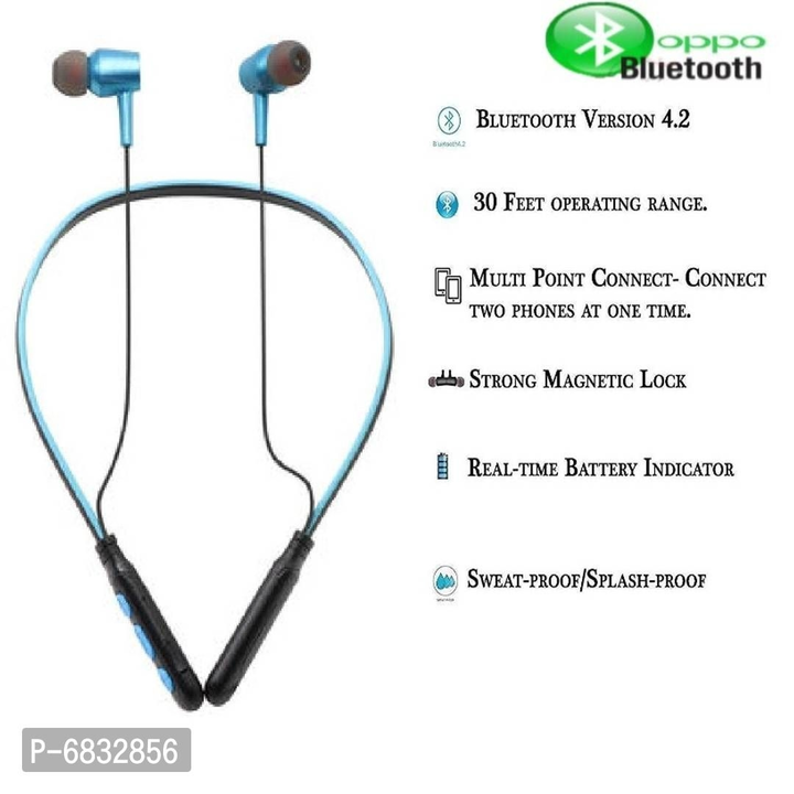 Super Bass B11 Neckband Bluetooth Wireless in Ear Earphones with Mic 12H Battery Life Clear Voice Ca uploaded by Shopsy on 8/12/2022