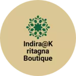 Business logo of Indira@kritagna boutique