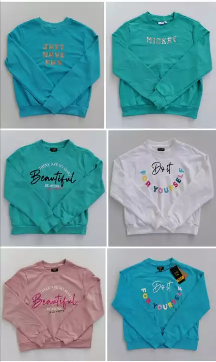 Girl's Sweatshirt Crop tops and  full tops  uploaded by Urban Apparels on 8/12/2022