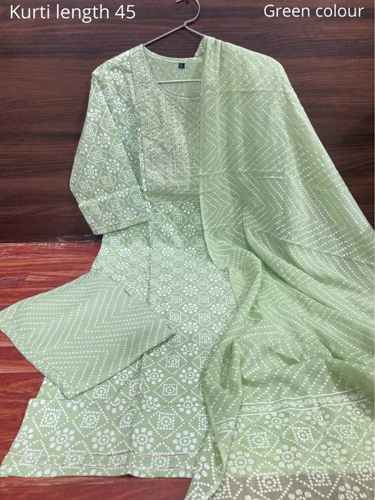 Kurti set with dupatta and pent  uploaded by Shreya garments on 8/12/2022