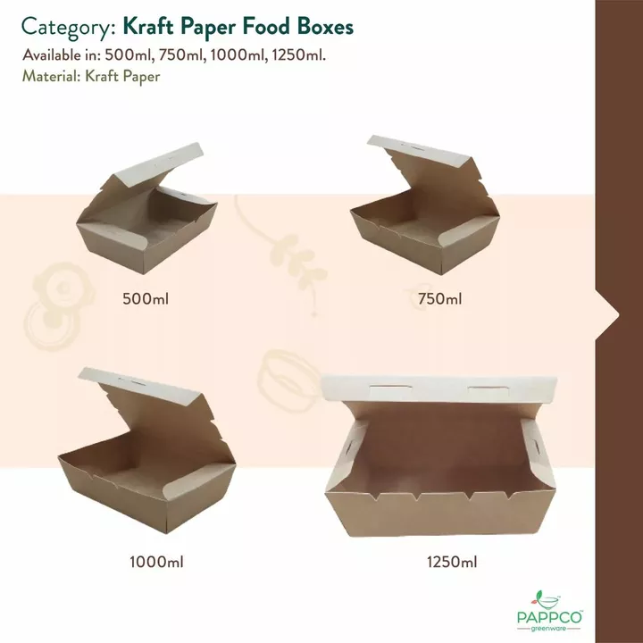 Kraft paper food boxes  uploaded by business on 8/12/2022