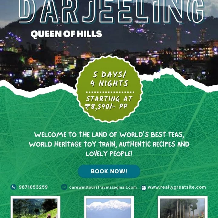 4N/5D Darjeeling Tour Package uploaded by Carewell Tours & Travels on 8/12/2022