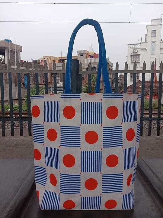 Stylish Printed Laminated Jute bag for ladies  uploaded by Manali Trading  on 6/22/2020