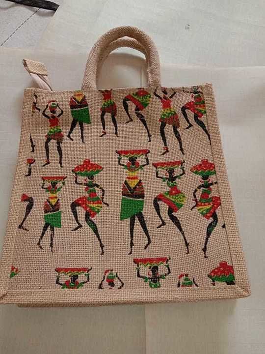 Printed jute bag uploaded by business on 6/22/2020