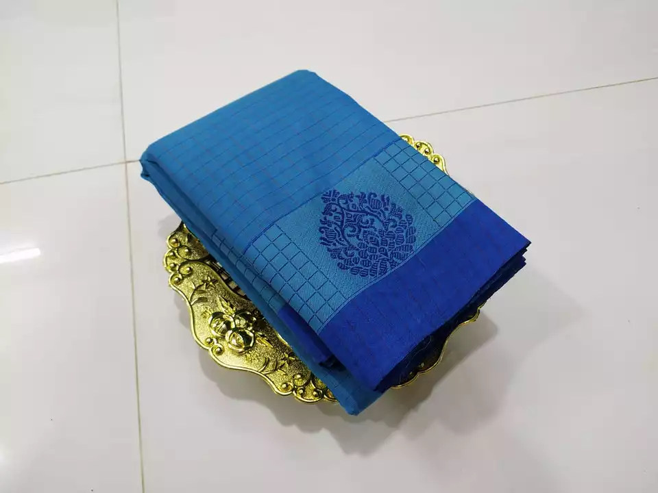 Checked sarees uploaded by Cotton sarees on 8/12/2022