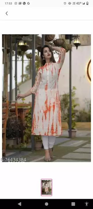 Kurti uploaded by Kirti art and textile on 8/12/2022