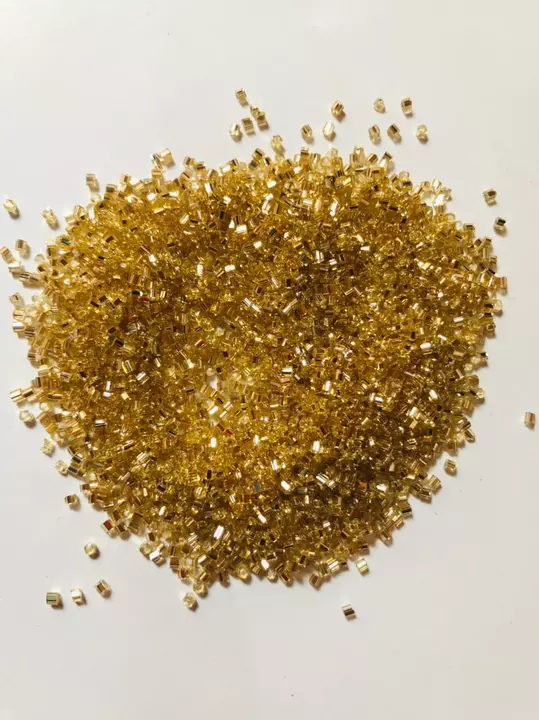 Golden silver cut Dana  uploaded by Ushma glass beads on 8/12/2022