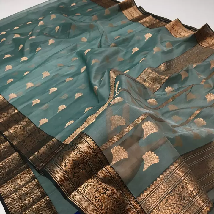 Order for -DM or whatshapp Chanderi handloom pure silk and soft saree . . material - ( uploaded by Chanderi handloom saree on 8/12/2022