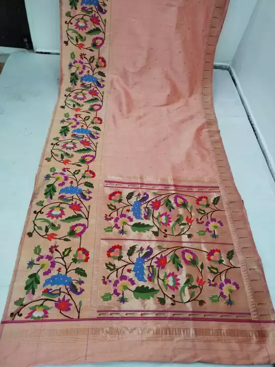 Post image Pure silk original handmade paithani sarees