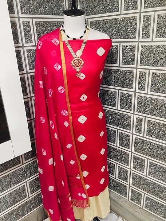 Kurti and salwar sibori bandani design with beautyfull colours.. uploaded by Aamir fabrics on 11/24/2020