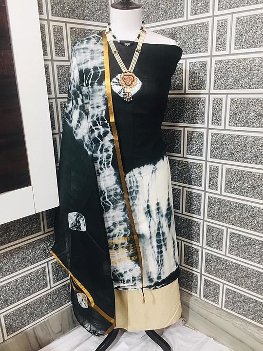 Kurti and salwar sibori bandani design with beautyfull colours.. uploaded by Aamir fabrics on 11/24/2020