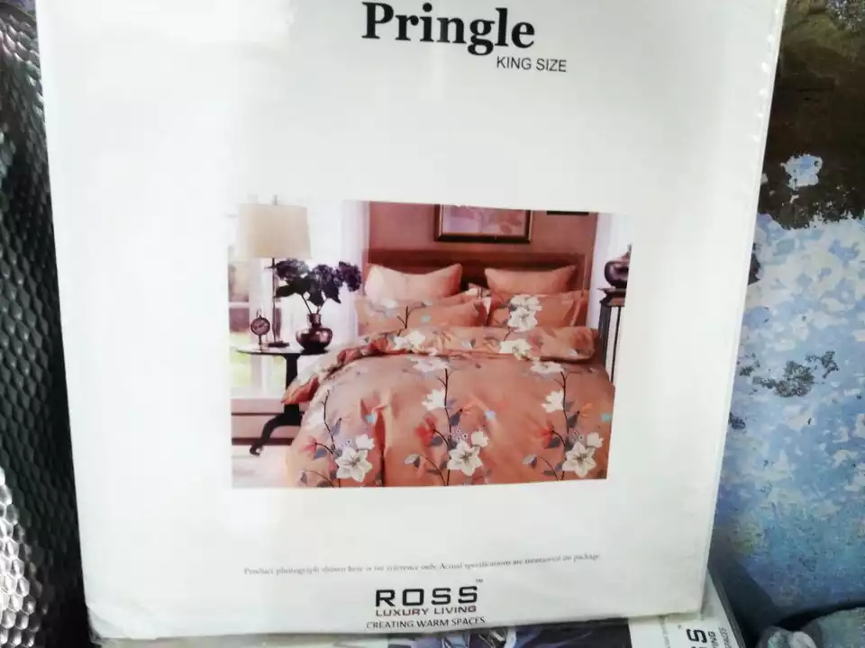 King size 108*108 Pringle King bedsheets  uploaded by Outlet bedsheets wholesale supplier on 8/13/2022