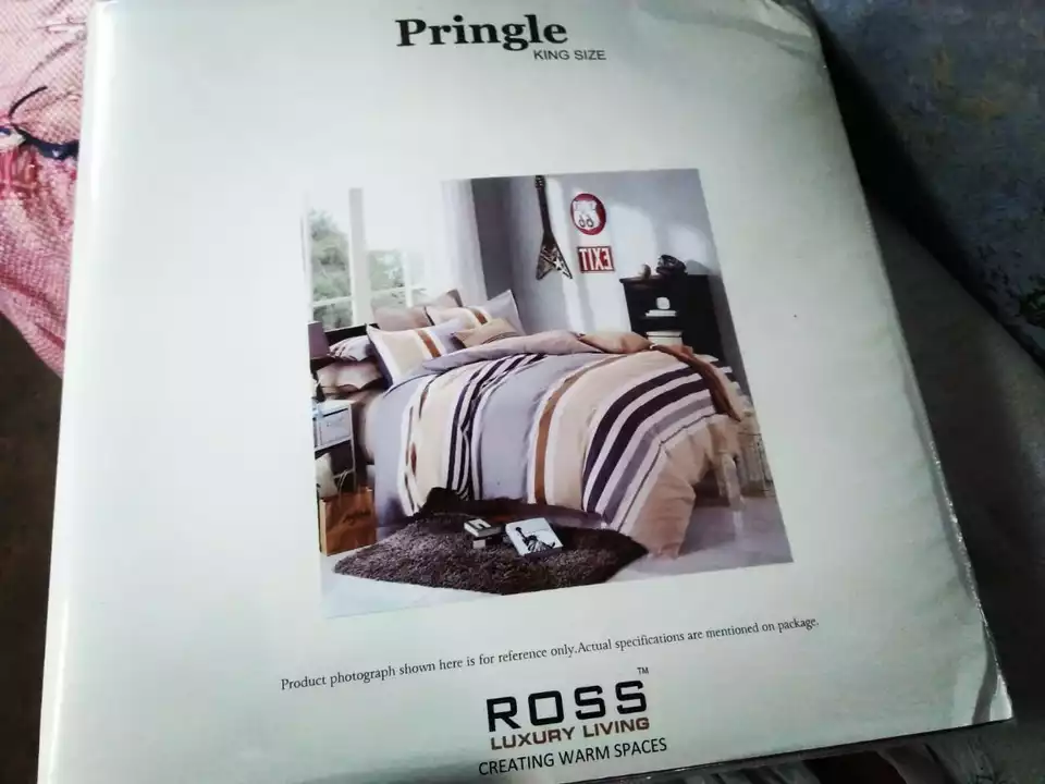 King size 108*108 Pringle King bedsheets  uploaded by Outlet bedsheets wholesale supplier on 8/13/2022