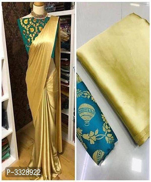 Satin saree collection uploaded by Business woman on 11/24/2020