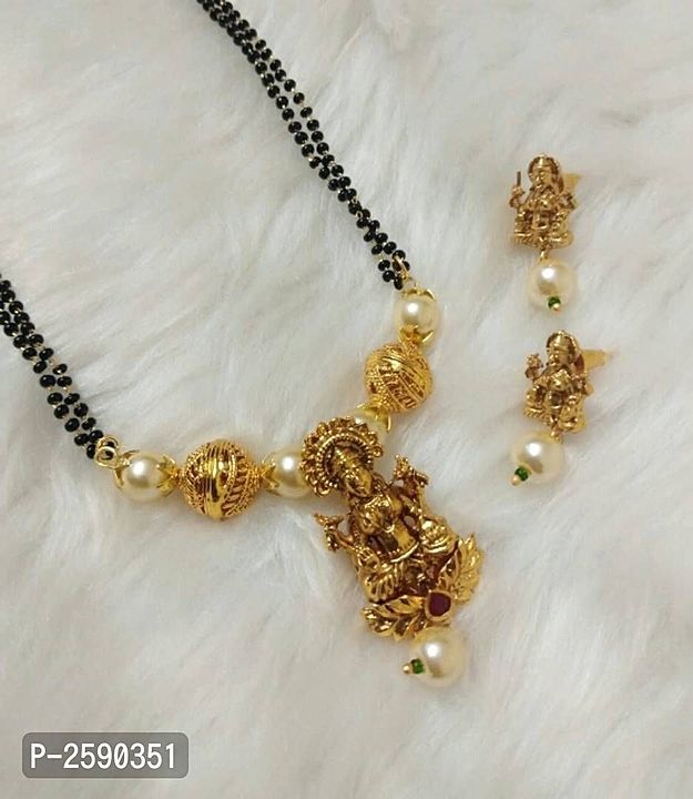 Gold plated mangalsutra uploaded by business on 11/24/2020
