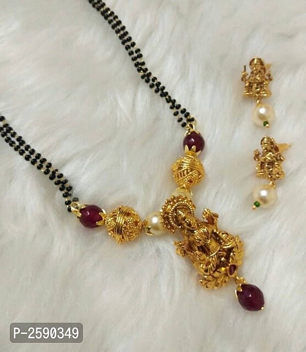 Gold plated mangalsutra uploaded by business on 11/24/2020
