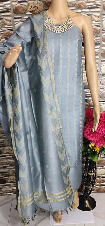 Katan silk dobi weave designer dress material for more update or order pliz contact me  uploaded by SB Handloom on 11/24/2020