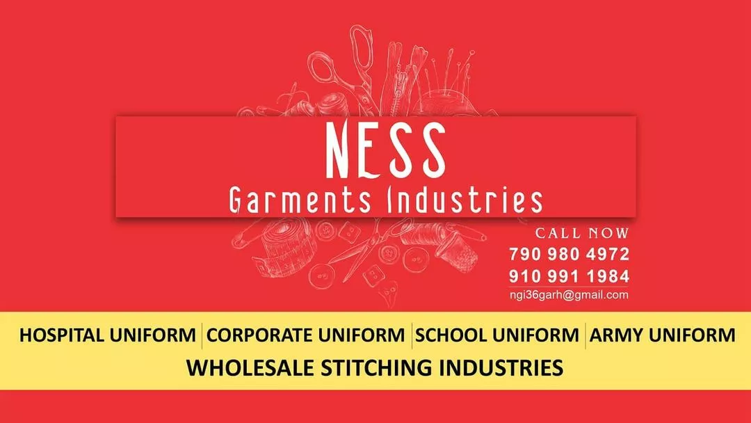 Visiting card store images of Ness Garments Industries 