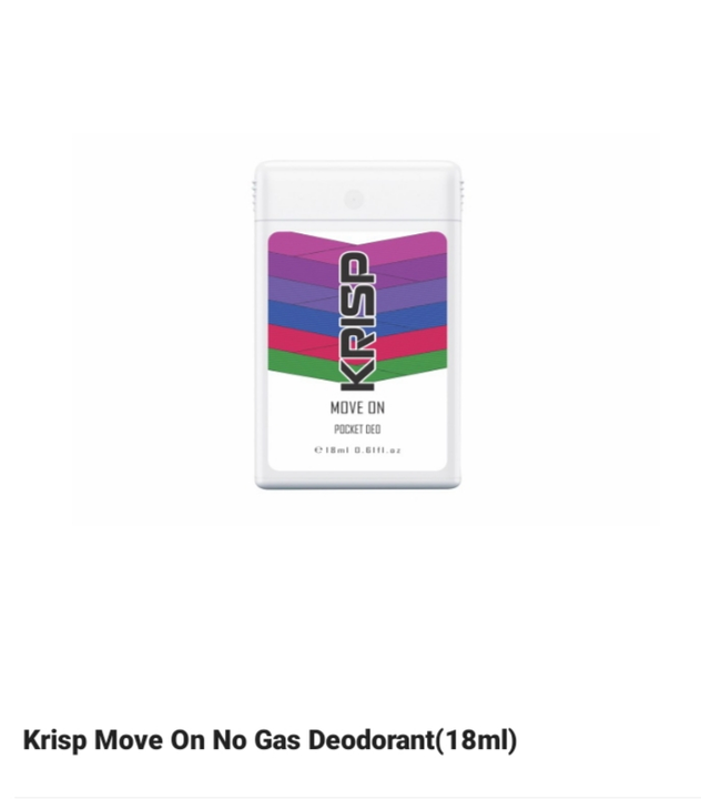 Krisp move on no glass  deodorant uploaded by Dhansri wondar rcm business shop on 8/13/2022