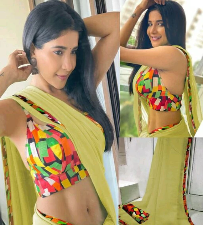 Keshvi yellow Georget saree. uploaded by business on 8/13/2022