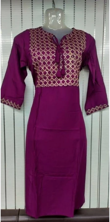 Cotton Designer Kurti with 3/4 Sleeves uploaded by Ameera International on 8/13/2022