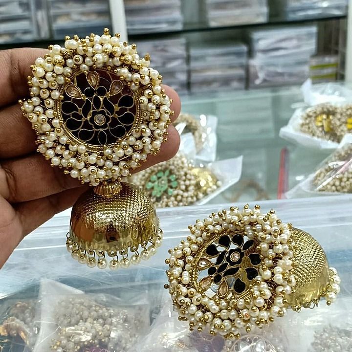Pearl studded jhumka uploaded by business on 11/24/2020