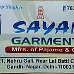 Business logo of Sayam garment