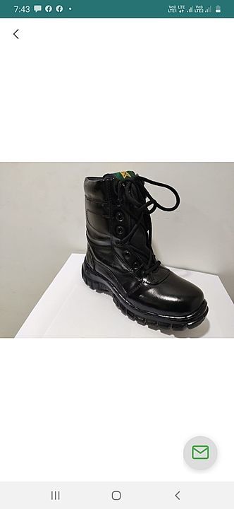 Leather jungle boot uploaded by H R Footwears  on 6/22/2020
