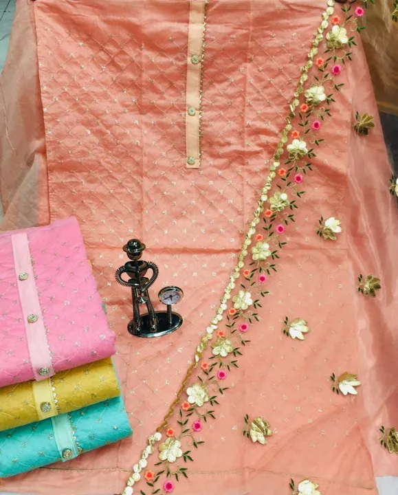 Chanderi suit uploaded by business on 8/14/2022