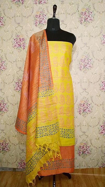 Cotton discharge printed dress material  uploaded by SB Handloom on 11/24/2020