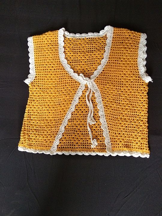 Hand made crochet Kids wear baby frok uploaded by business on 11/24/2020