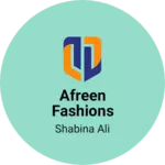 Business logo of Afreen Fashions Boutique
