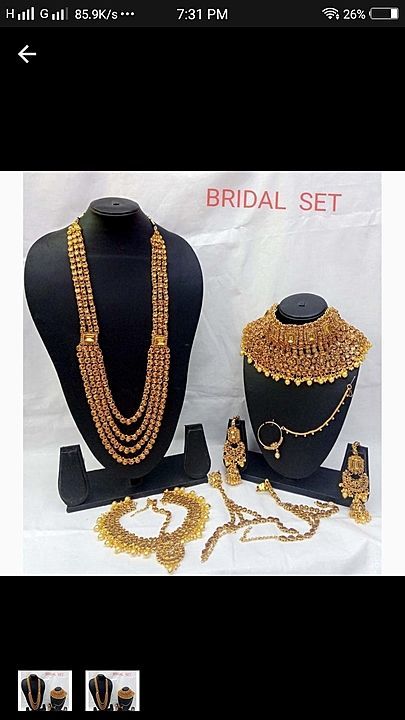 Post image Hey! Checkout my new collection called Wedding Bridal Jewellery Set.