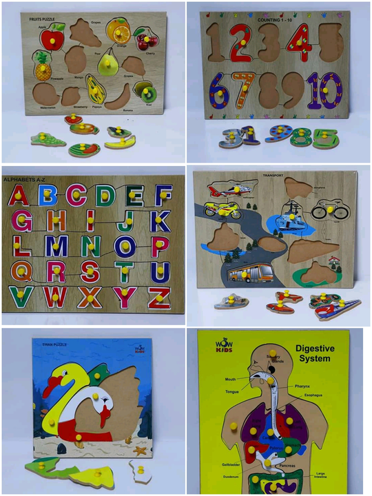 Wooden Educational Board  puzzle  uploaded by Shah Wooden Arts on 8/14/2022