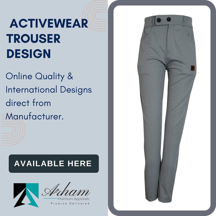 Activewear in Trouser Design  uploaded by Arham Premium Apparels on 8/14/2022