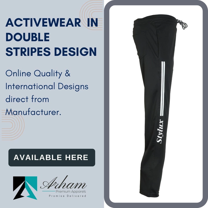 Activewear in Double Stripes Design  uploaded by Arham Premium Apparels on 8/14/2022