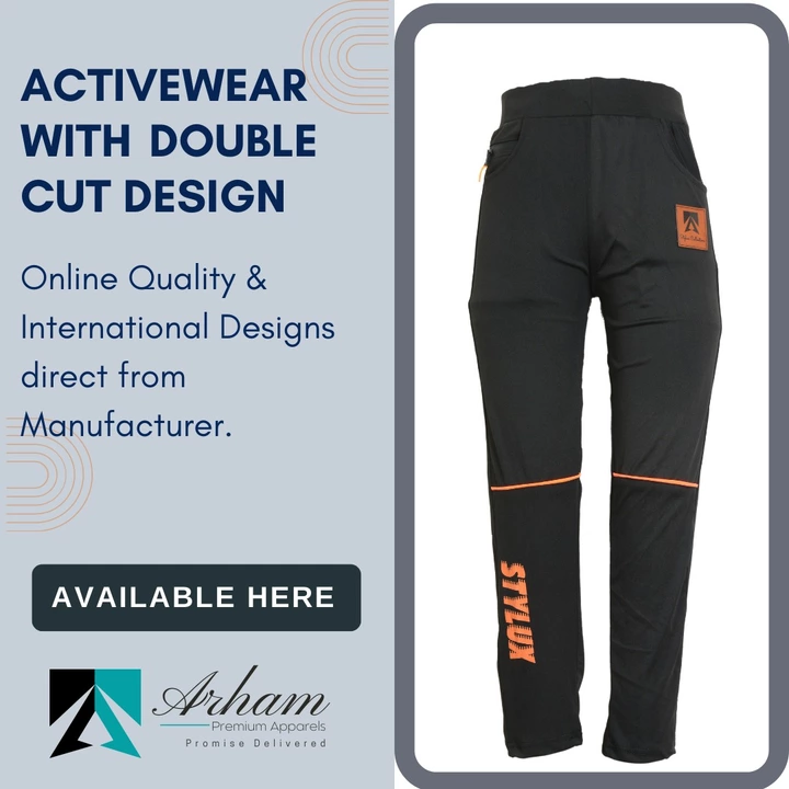 Activewear in Double Cut Design  uploaded by Arham Premium Apparels on 8/14/2022
