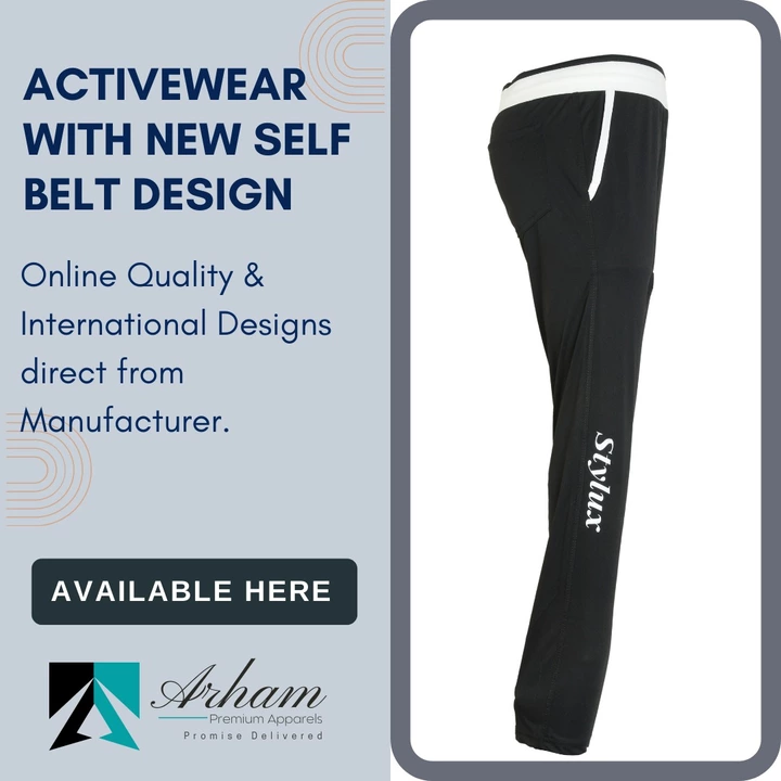 Activewear in New Self Belt Design  uploaded by Arham Premium Apparels on 8/14/2022