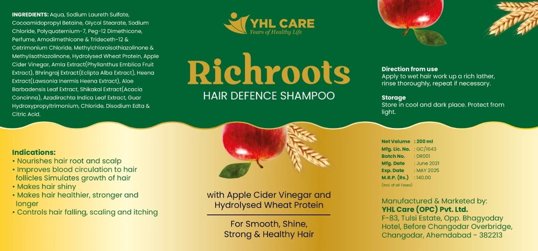 Richroots Hair Defance Shampoo 200 ML uploaded by Lotus Networks on 8/14/2022