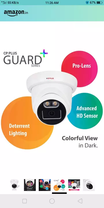 CP PLUS GUARD DOME CAMERA 2.4 MP uploaded by Rishabh Infotech solutions on 8/14/2022