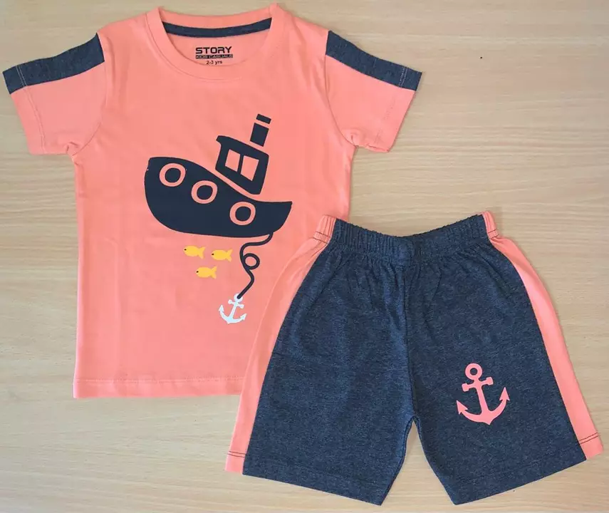 Product image with price: Rs. 165, ID: kids-boys-shorts-tshirt-set-1a8a9df3