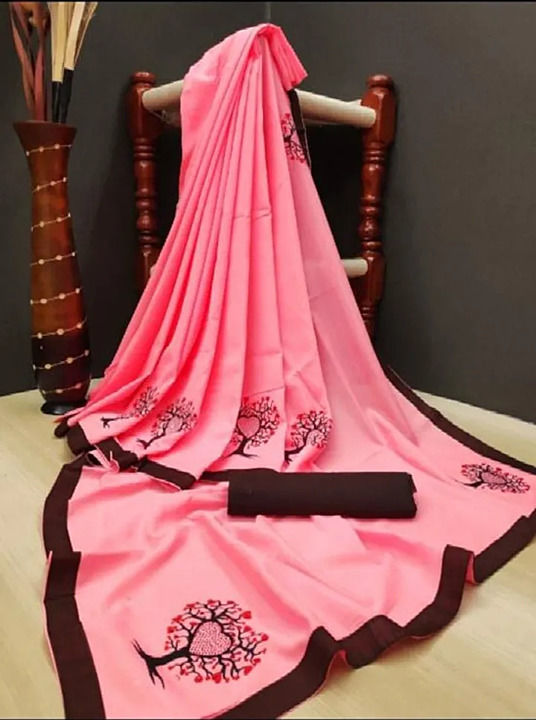 dolla Silk Saree  With Lace Border With Banglori Silk Blouse  uploaded by Soalnki Enterprise  on 11/25/2020