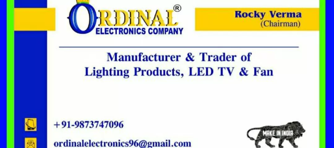 Visiting card store images of Ordinal Electronics Company