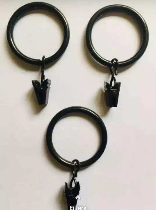Ms Curtain Ring With Clip Black  uploaded by Curtain Eyelets Manufacturers  on 8/15/2022