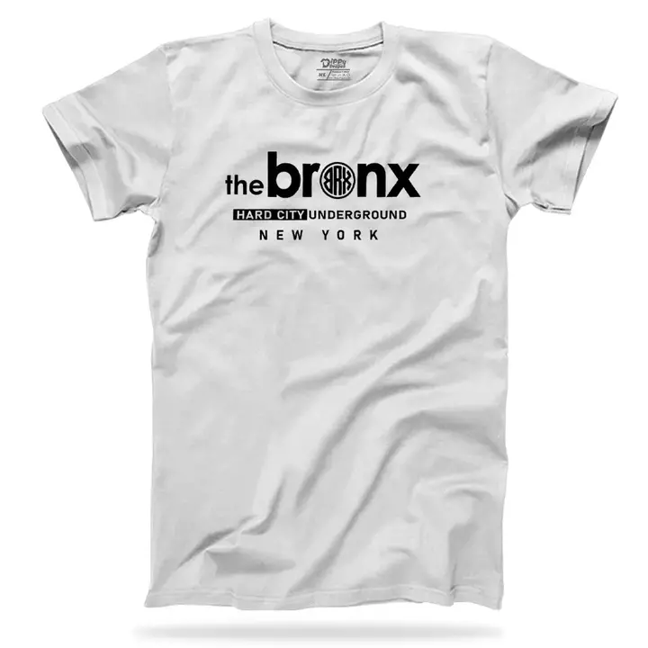 The Bronx Typography Printed round neck t shirt uploaded by business on 8/15/2022