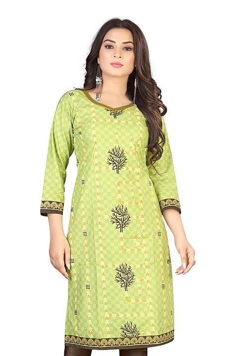 Cotton Printed Unstitched Kurta/Kurti Material uploaded by business on 11/25/2020