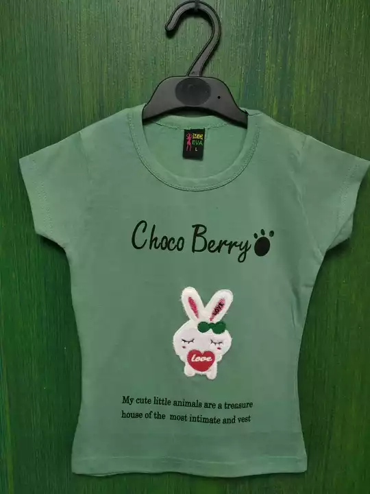 Kids girls tops choco l green uploaded by Garments all cotton products on 8/16/2022